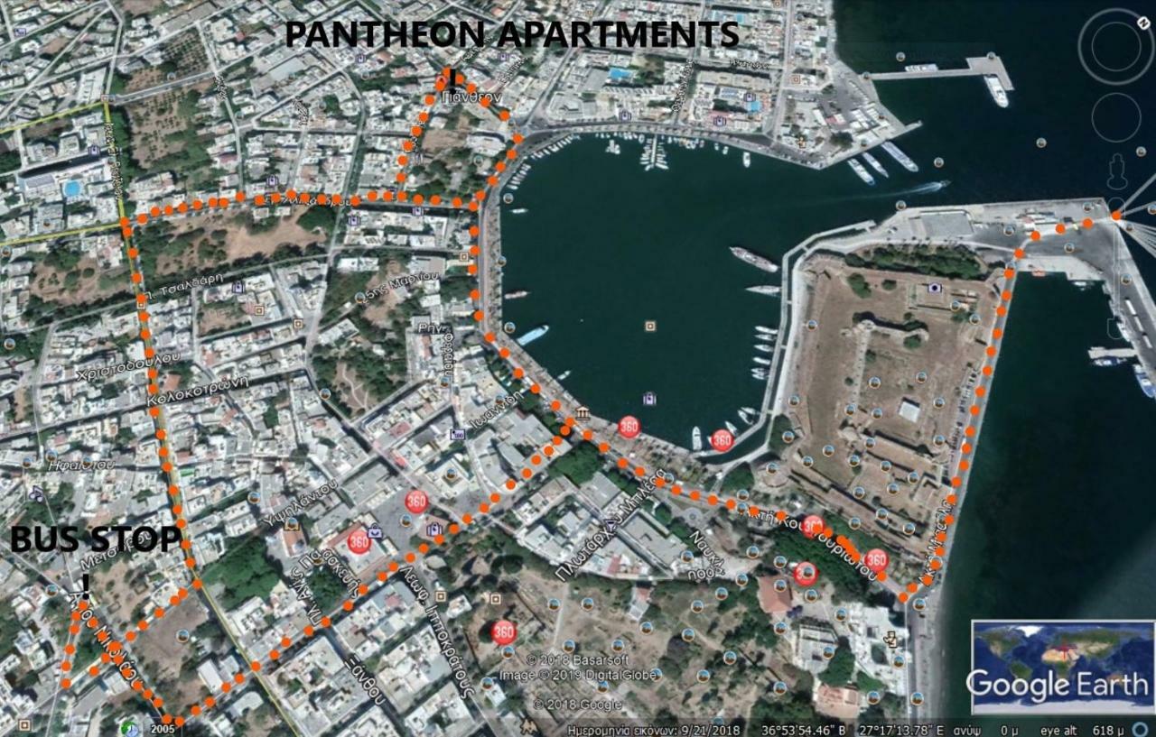 Pantheon Apartments Città di Kos Esterno foto